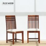 Sheesham Wood Dining Chair with Cushioned Seat