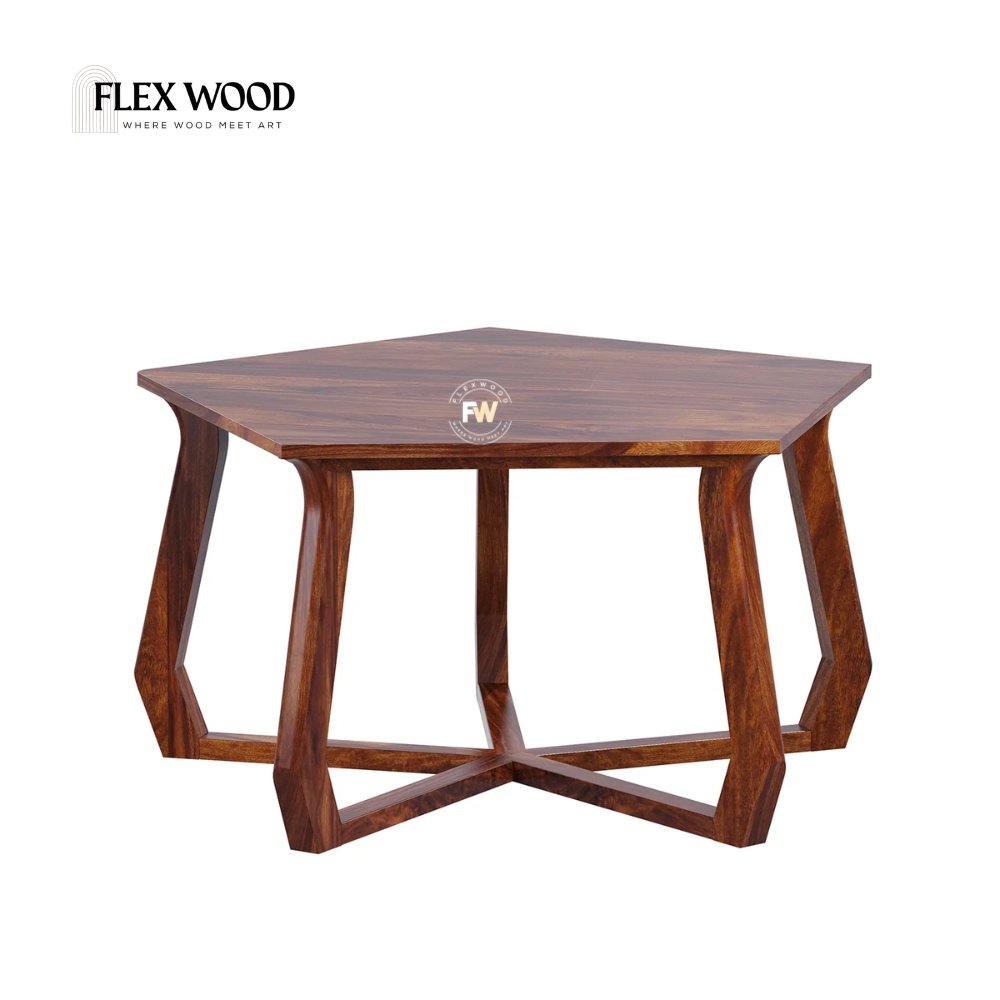 1 Solid Sheesham Wood Coffee Table - Image 1