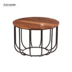 Solid Sheesham Wood Round Coffee Table