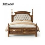 Classic Solid Wood Bed - Image 3