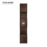 Sheesham Wood 5-Layer Ladder Bookshelf In Walnut - Image 5