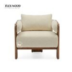 Flexwood Modern Wooden Armchair for Living Room - Image 4