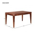 Sheesham Wood 6 Seater Dining Set - Image 7