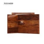 Flexwood Solid Sheesham Wood Book Rack(honey finish) - Image 4