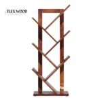 Flexwood Solid Sheesham Wood Book Rack(honey finish) - Image 5