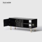 Flexwood modern  TV Cabinet( black finish) - Image 6
