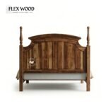 Classic Solid Wood Bed - Image 6