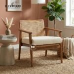 Flexwood Wooden Cane Modern Chair