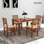 Solid Wood 4 Seater Dining Set