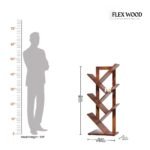 Flexwood Solid Sheesham Wood Book Rack(honey finish) - Image 6