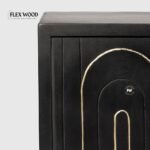 Flexwood modern  TV Cabinet( black finish) - Image 5