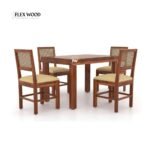 Solid Wood 4 Seater Dining Set - Image 2
