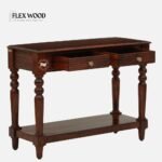 Sheesham Wood Console Table In Honey Oak Finish - Image 4