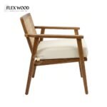 Flexwood Wooden Cane Modern Chair - Image 3