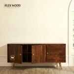 Flexwood modern Sideboard ( dark brown) - Image 3
