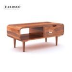 Wood Rectangle Coffee Table - Image 4