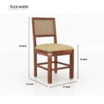 Solid Wood 4 Seater Dining Set - Image 7