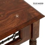 Solid Sheesham Wood Coffee Table(honey finish) - Image 4