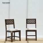 Sheesham Wood Dining Chair with Cushioned Seat