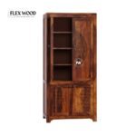 Solid Sheesham Wood Shoe Rack Cabinet - Image 4