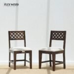 Sheesham Wood Dining Chair with Cushioned Seat - Image 2