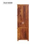 Solid Sheesham Wood Shoe Rack Cabinet - Image 5