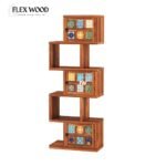 Wood 5-Layer Ladder Bookshelf - Image 3