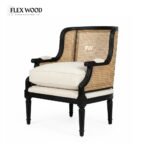 Flexwood  Solid wood  Cane Arm Chair - Image 2