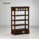 Flexwood boho  Bookshelf(walnut finish) - Image 2