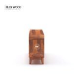 Wood TV Unit With 3 Cane Drawers - Image 4