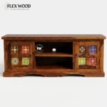 Solid Wood Media Console - Image 3