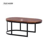 Flexwood Solid Sheesham Wood  flecNesting Coffee Table Set Of 2 - Image 2