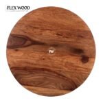 Solid Sheesham Wood Round Coffee Table(honey finish) - Image 3