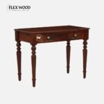 Sheesham Wood Writing Table In Honey Oak Finish - Image 3