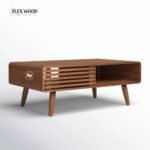 Flexwood Teak Wood Coffee Table with Polished - Image 3