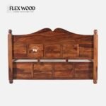 Sheesham Wood King Size Bed in Honey Finish - Image 10