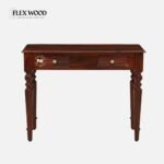 Sheesham Wood Writing Table In Honey Oak Finish - Image 2