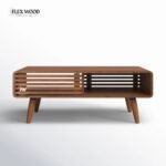 Flexwood Teak Wood Coffee Table with Polished - Image 2