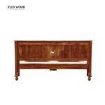 Flexwood Solid Sheesham Wood King Size Bed(honey finish - Image 5