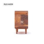 Flexwood  Bedside Table (Honey Finish) - Image 5