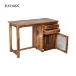 Henry Sheesham Wood Study Table in (Teak Finish) - Image 2