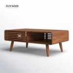 Flexwood Teak Wood Coffee Table with Polished - Image 4