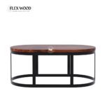 Flexwood Solid Sheesham Wood  flecNesting Coffee Table Set Of 2 - Image 6