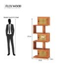 Wood 5-Layer Ladder Bookshelf - Image 6