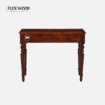 Sheesham Wood Writing Table In Honey Oak Finish - Image 6