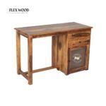 Henry Sheesham Wood Study Table in (Teak Finish) - Image 4