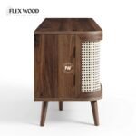 Wooden Cane TV Unit - Image 5