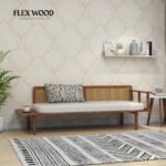 3 Seater Wooden Bench - Image 2