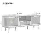 Wooden Cane TV Unit - Image 6