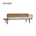 3 Seater Wooden Bench - Image 3